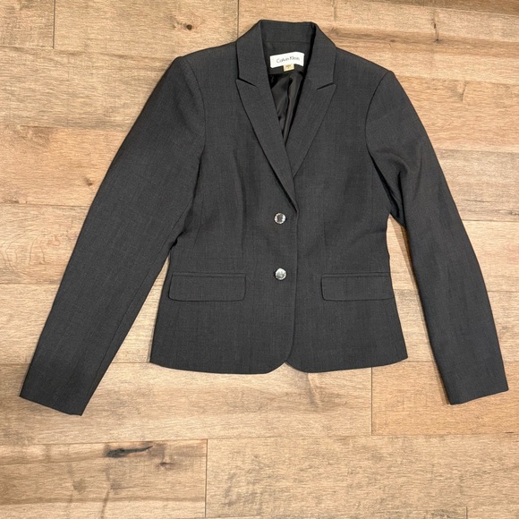 Calvin Klein Women's Gray Blazer - women’s size 4 - Picture 1 of 9